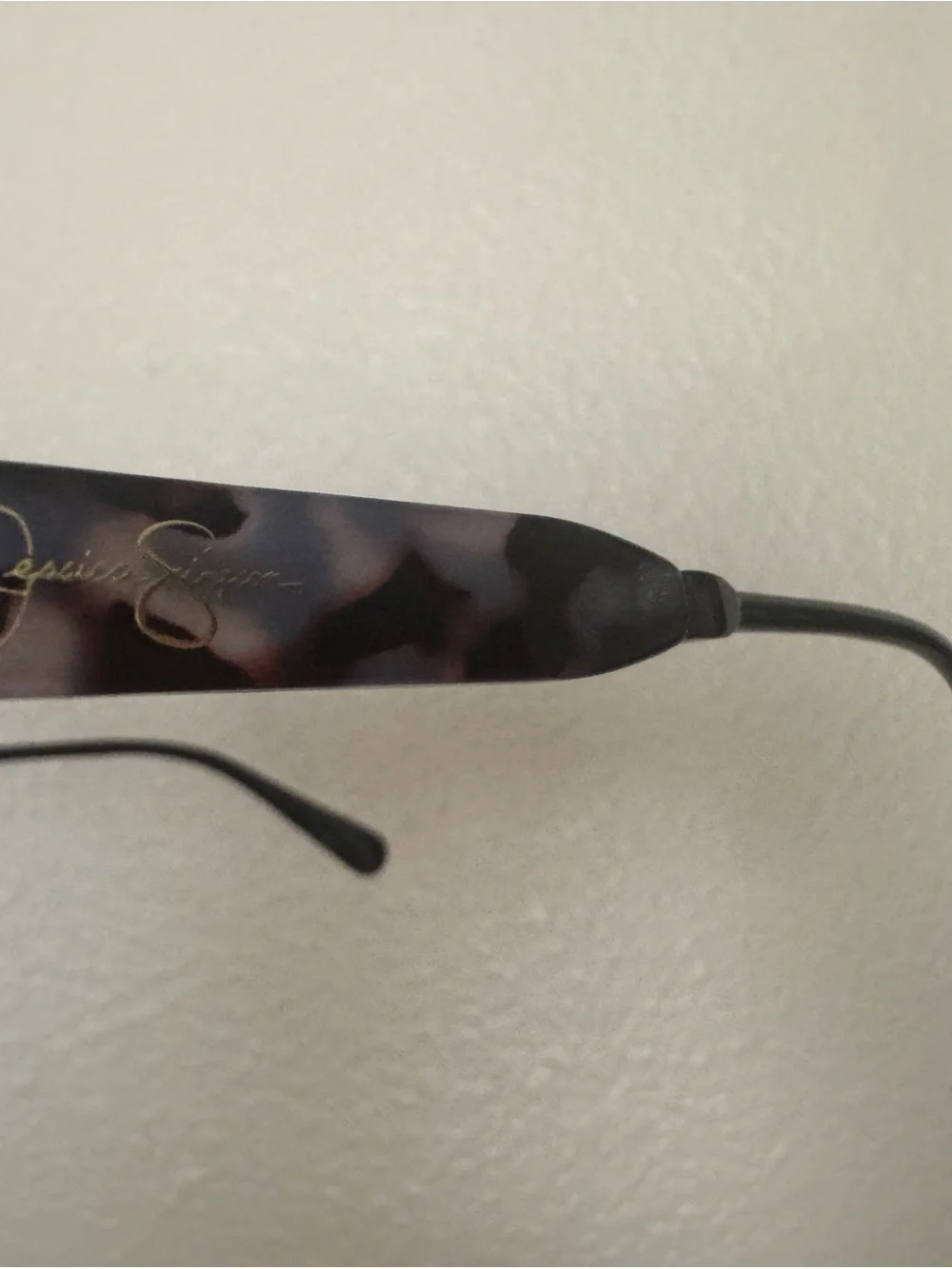 Jessica Simpson Tortoiseshell Dark Brown & Cream Sunglasses